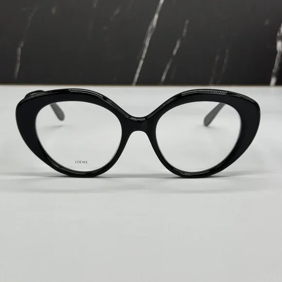 NEW LOEWE LW50088I 001 WOMEN EYEGLASSES BLACK OVAL LOEWE EYEWEAR